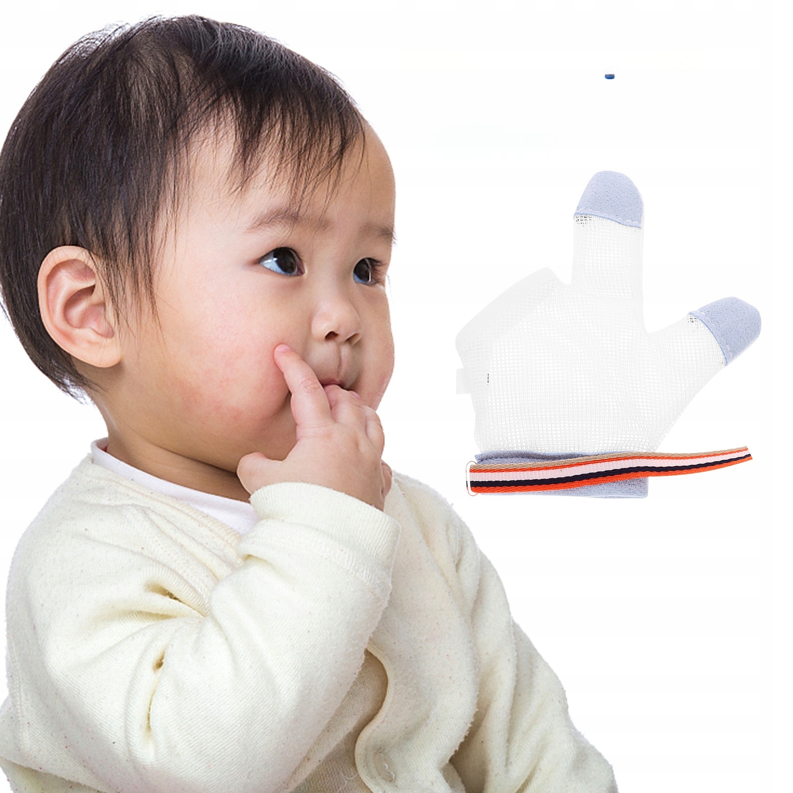 RĘKAWICE Z PÓŁPALCAMI DLA NIEMOWLĄT DZIECIĘCE RĘKAWICE PRZECIWJEDNIOWE Kolor wielokolorowy