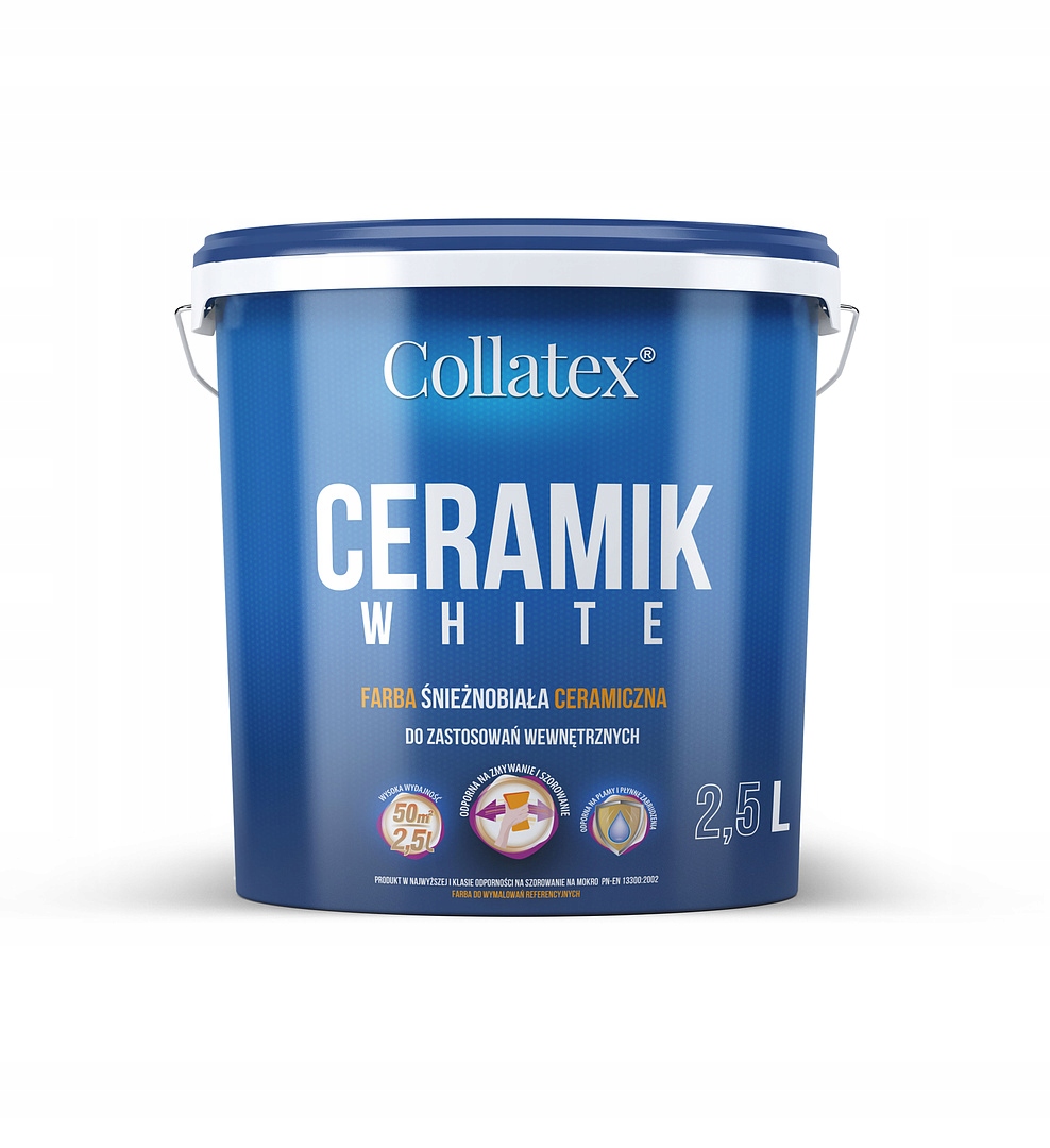 Ceramik White biała farba do ścian i sufitów 2,5L