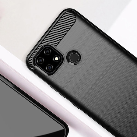 Etui Carbon Case + Szkło Płaskie do Realme C21 Kod producenta Etui Braders Carbon Szkło do Realme C21