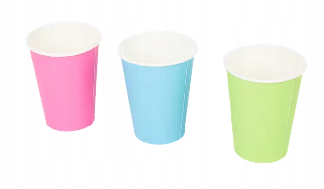KUBKI PAPIEROWE KOLOROWE 350 ML 20 SZTUK Kod producenta 3000058