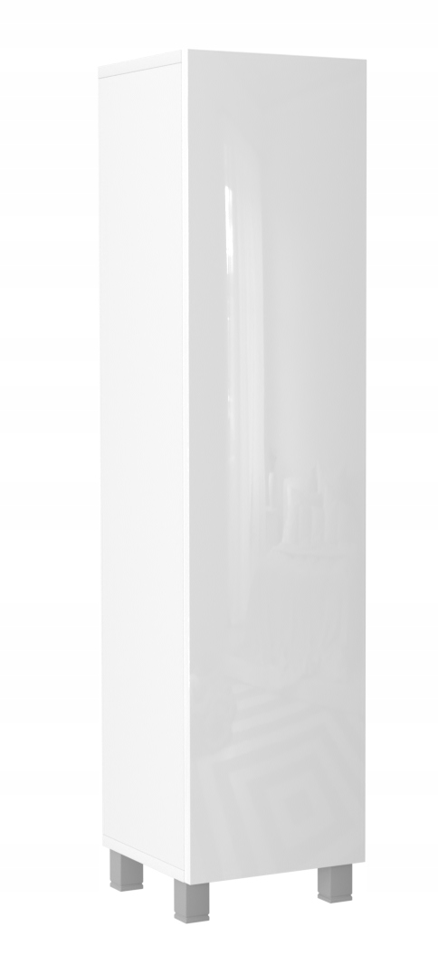 SŁUPEK ŁAZIENKOWY STOJĄCY BIAŁY POŁYSK 110 x 30 X 17 CM -WYSYŁKA W CAŁOŚCI