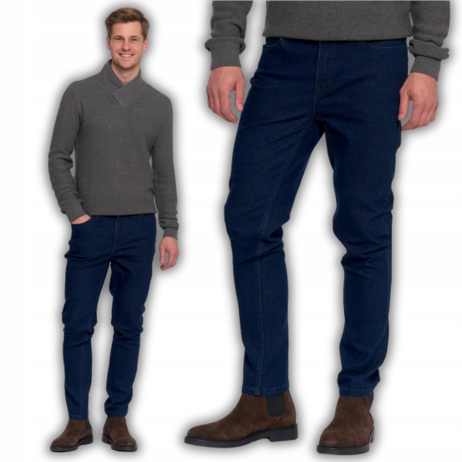 Pánské kalhoty Džíny Jednoduché Nohavice Elegantní Klasické Moraj 31