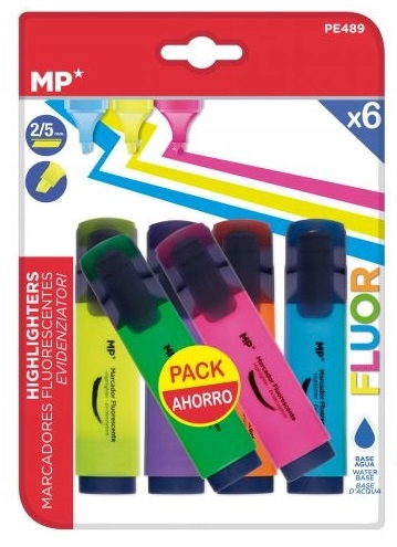 ZAKREŚLACZ FLUORESCENCYJNY MAZAK 6 KOLORY