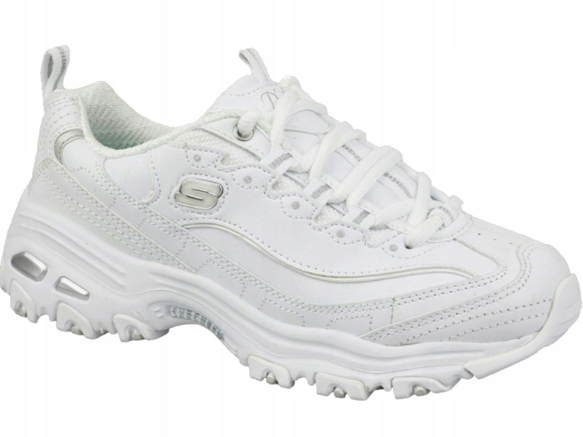 Dámské boty Skechers D'lites 11931-WSL bílé módní kožené tenisky 39