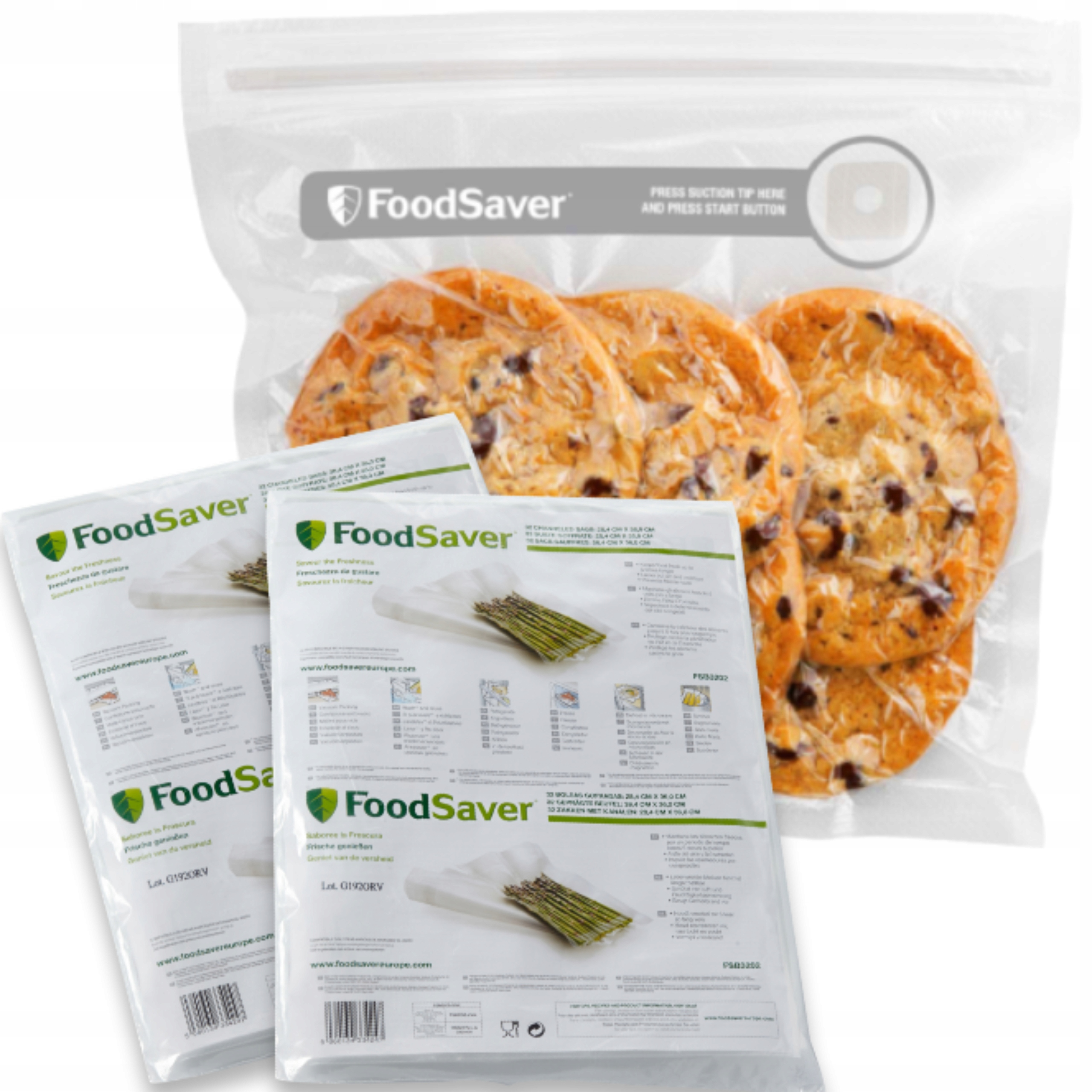 Worki do Pakowania Próżniowego Torebki do Żywności Foodsaver zapinane 26szt