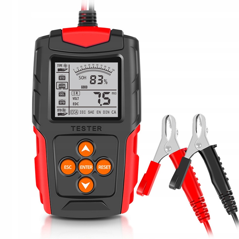 12V 24V автомобильный аккумулятор тестер