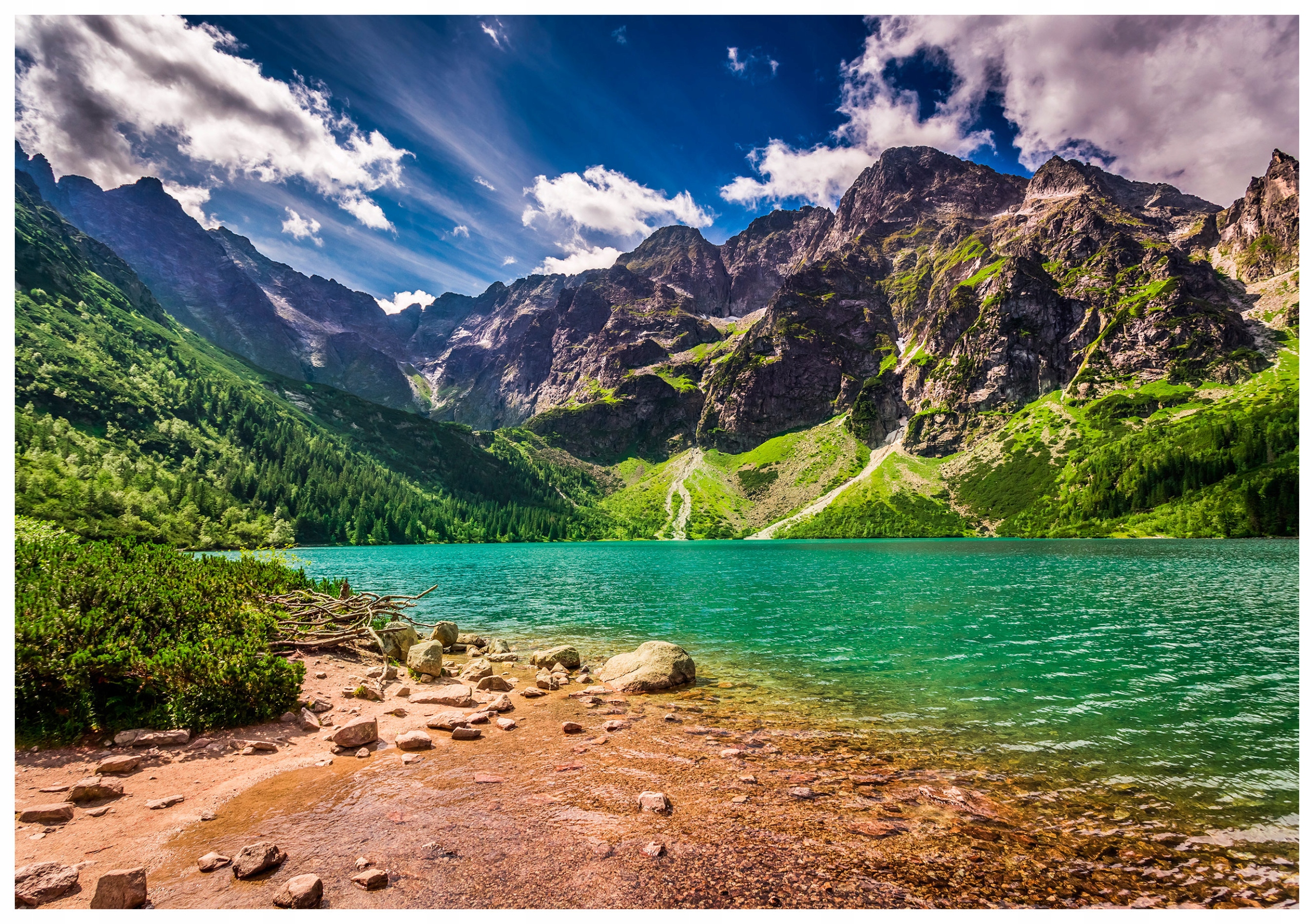 Fototapeta Hory a jezero krajina 300x210 Relaxace příroda do ložnice lepidlo