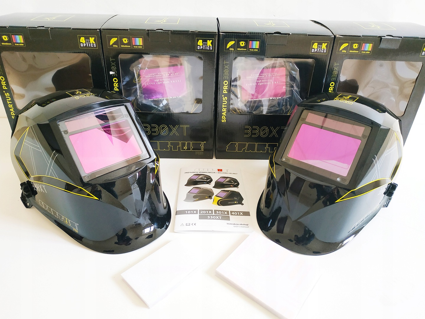 

Przyłbica spawalnicza Spartus Pro 330XT Szybki