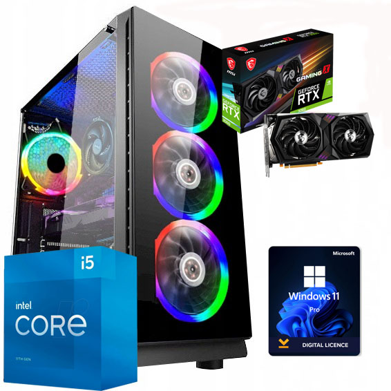 ゲーミングPC i5 10400f RTX3060 12GB SSD480GB ゲーミングPC i5 10400f RTX3060 12GB SSD480GB Komputer gamingowy