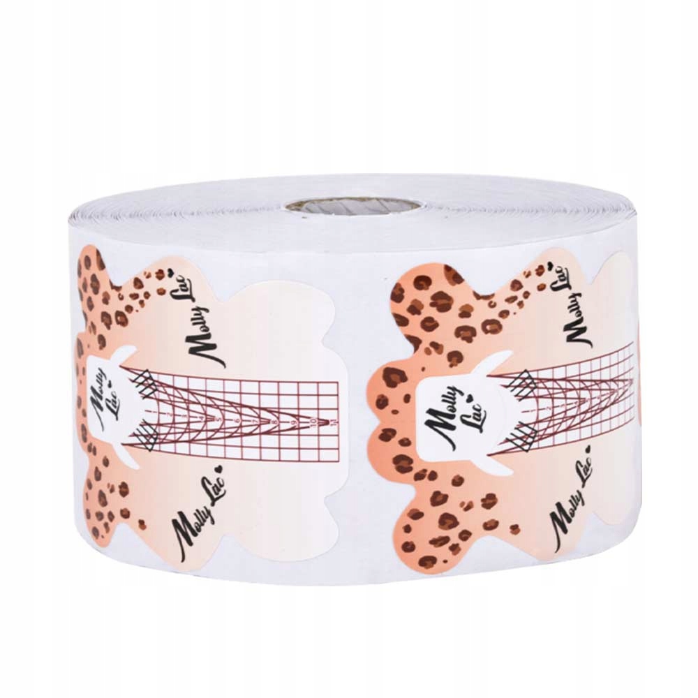 500x Szablon Forma Do Przedłużania Paznokci Akrylem Żelem Rolka Szpikulec Kod producenta Zestaw szablonów do paznokci panterka szpic