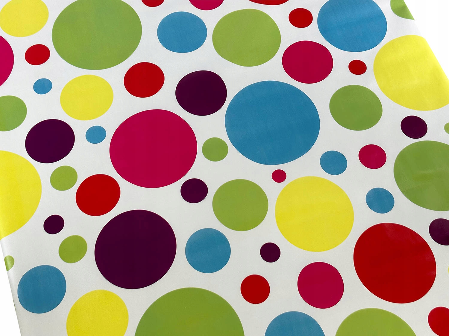 Cerata Na Metry Obrus Ceratowy na Wymiar Kolorowe Kropki Grochy 10x140 cm Kod producenta 5900072291076