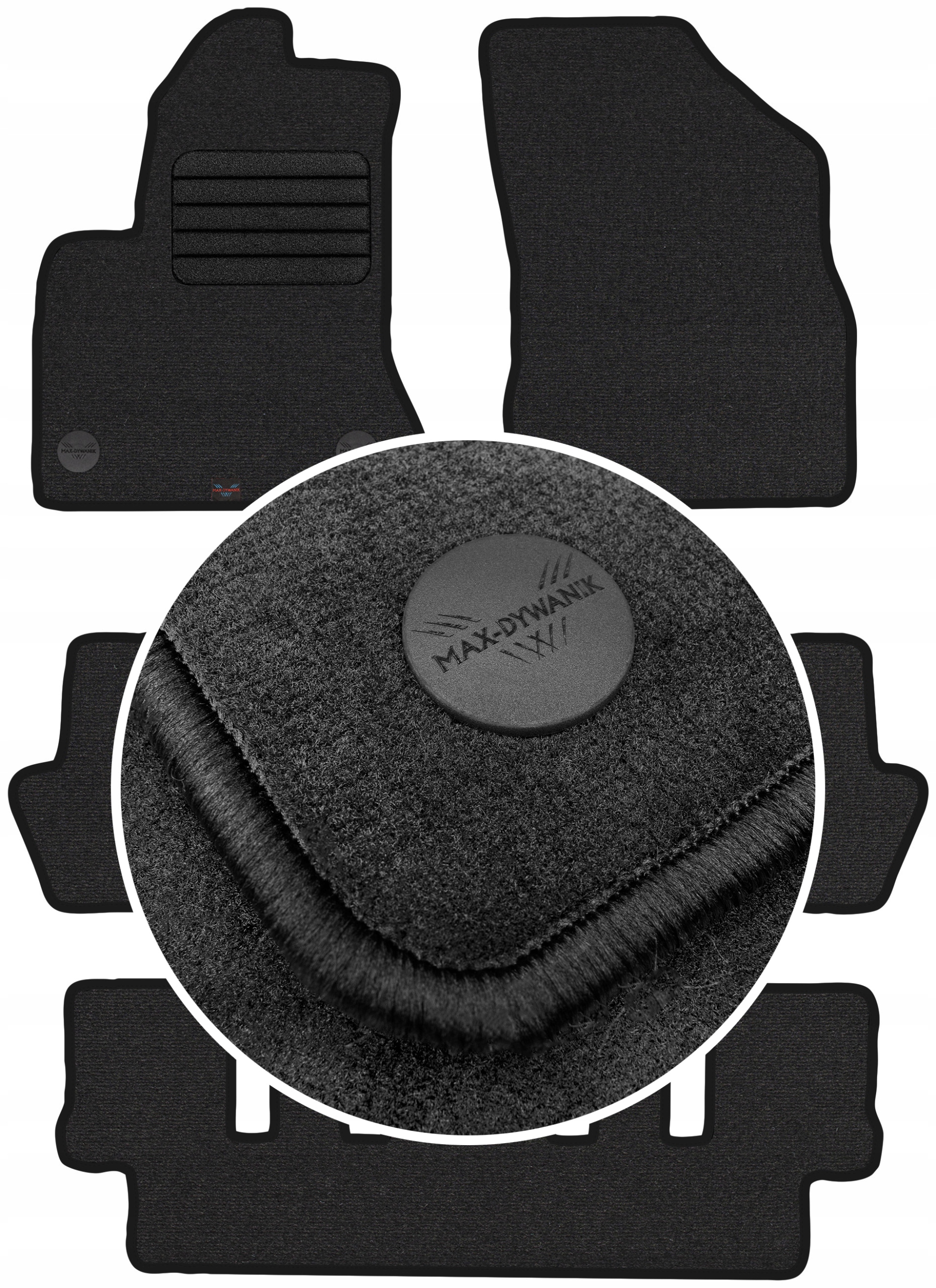 C4 Grand Picasso 06-13 Velúrové koberčeky Grafit