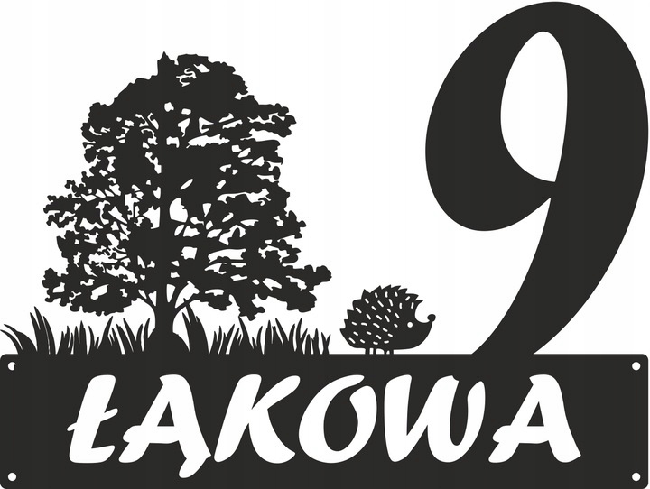 Číslo Na Dom 60 cm Tabuľa Adresa Ocel 2 mm Grafika 124