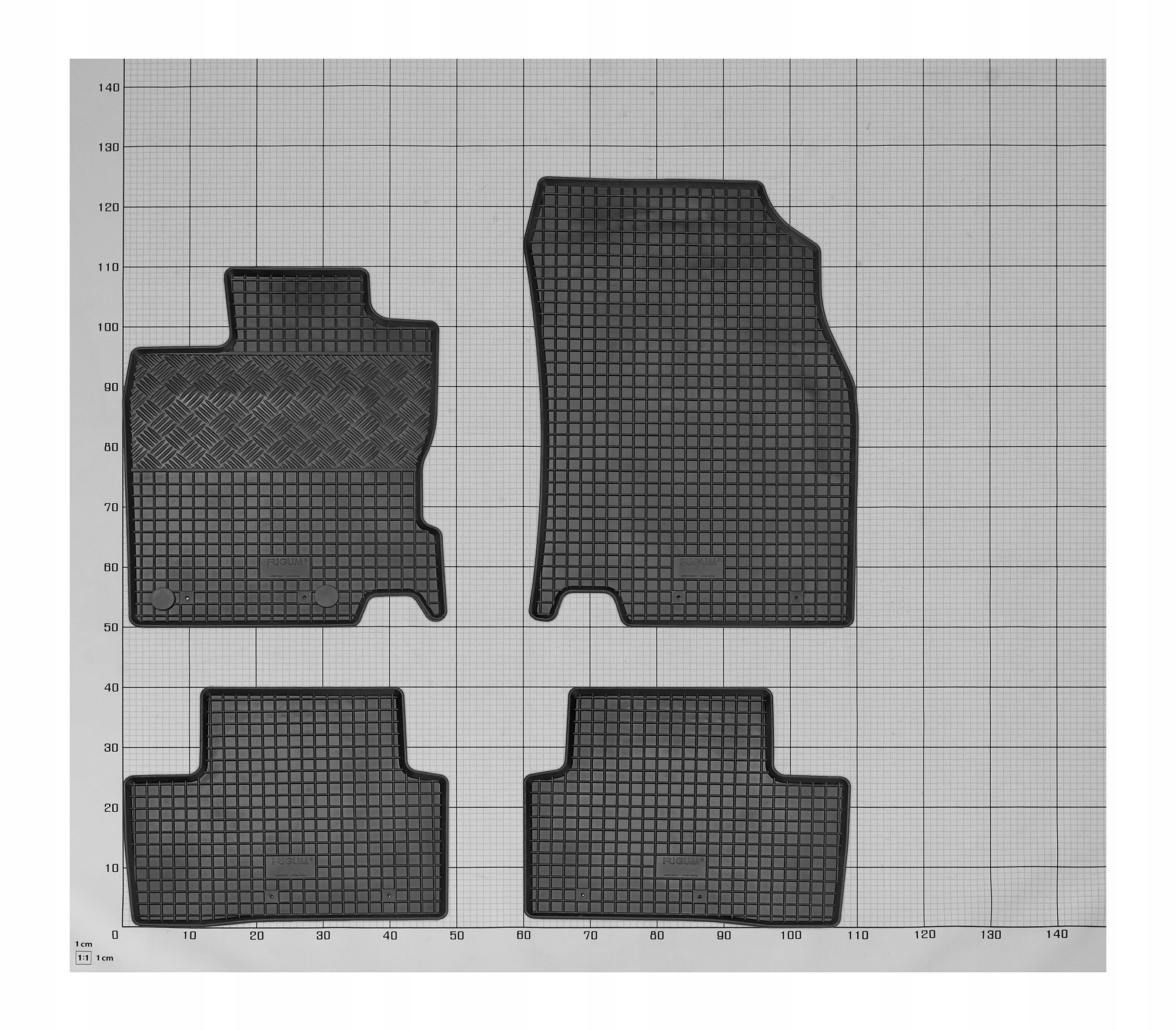 Zestaw dywaników do Renault Kadjar od 2015 | górna pozycja - dywaniki Waga produktu z opakowaniem jednostkowym 8 kg