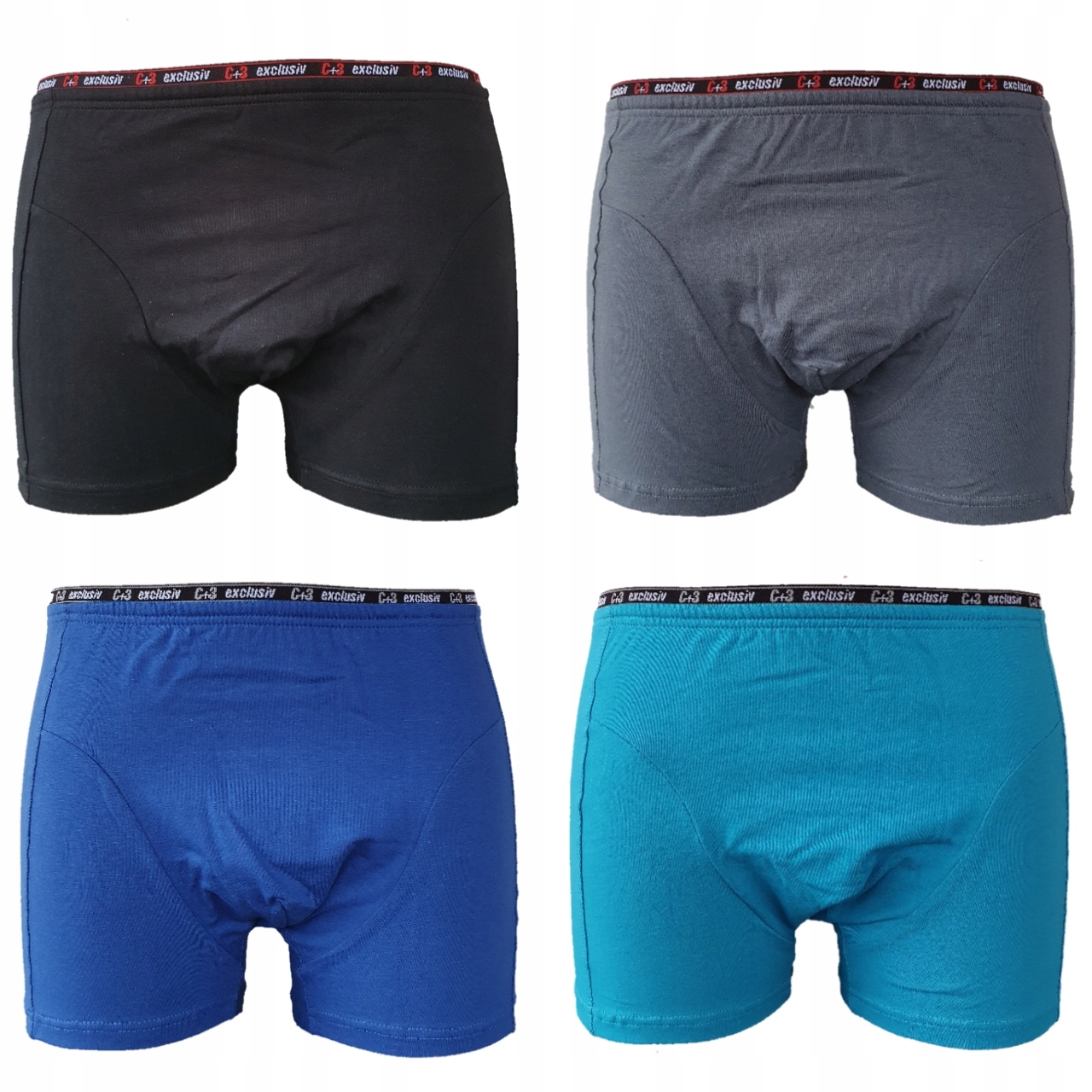 

Zestaw Bokserki MĘSKIE4szt roz 4XL C+3 Bez Napisów