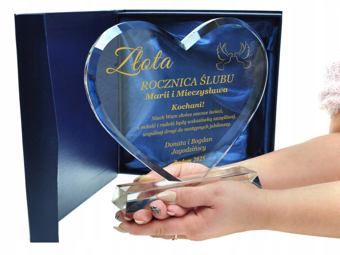 Serce Złota Rubinowa Szafirowa Diamentowa Rocznica Ślubu 1 99