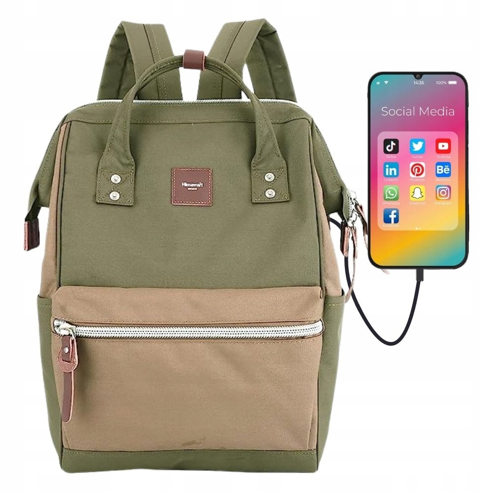 Himawari módní batoh na notebook do školy práce na vysokou školu s Usb