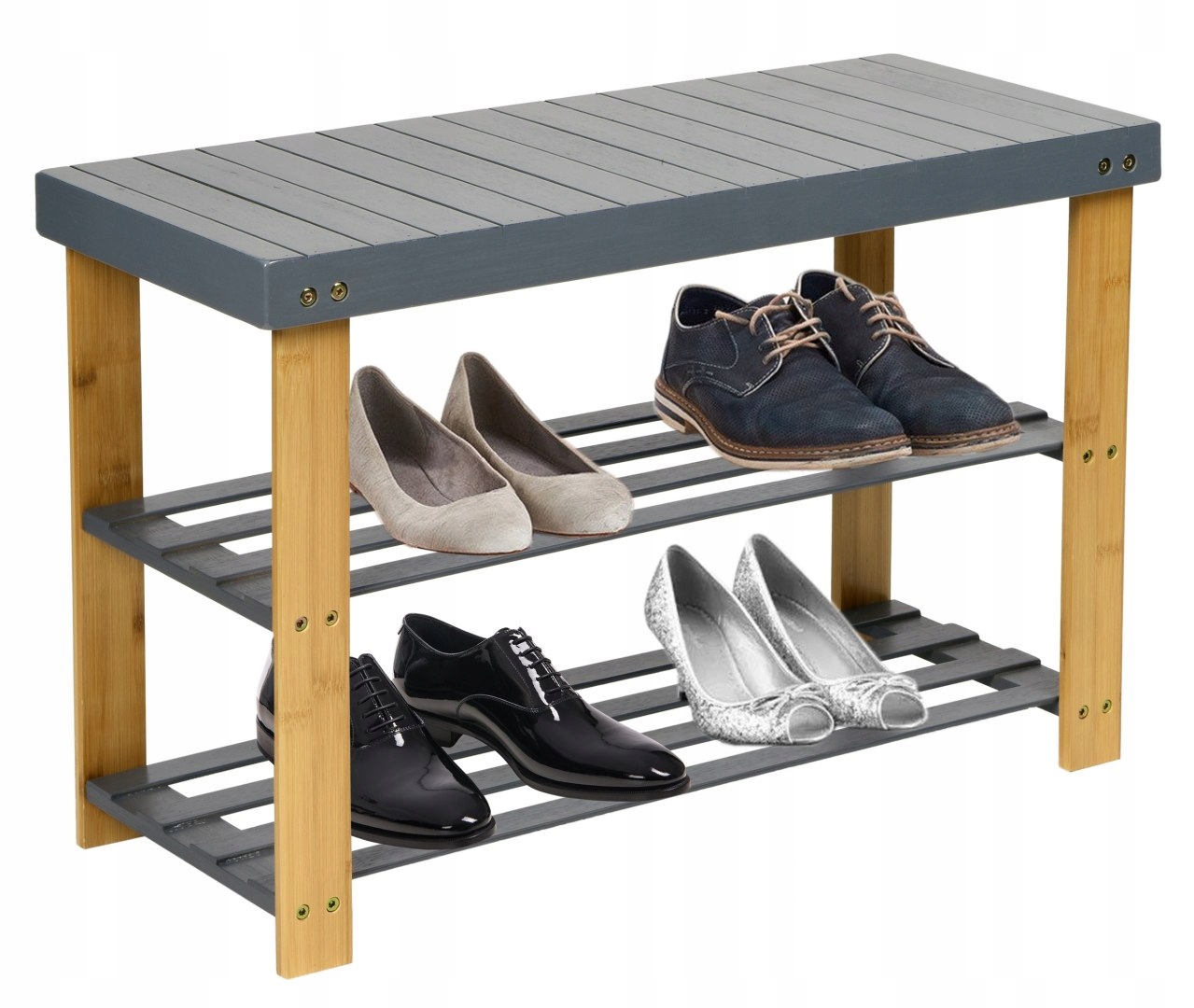 

Ławka Bambusowa Stojak Na Obuwie Buty Szafka