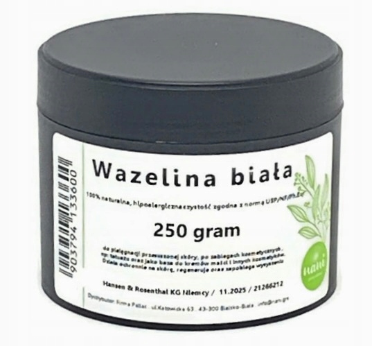 

Wazelina Biała Farmaceutyczna 250 Gram