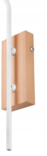 KINKIET Biały Drewno LAMPA Ścienna Ścienny BUK LUX Kod producenta KM-1.84 BIAŁY