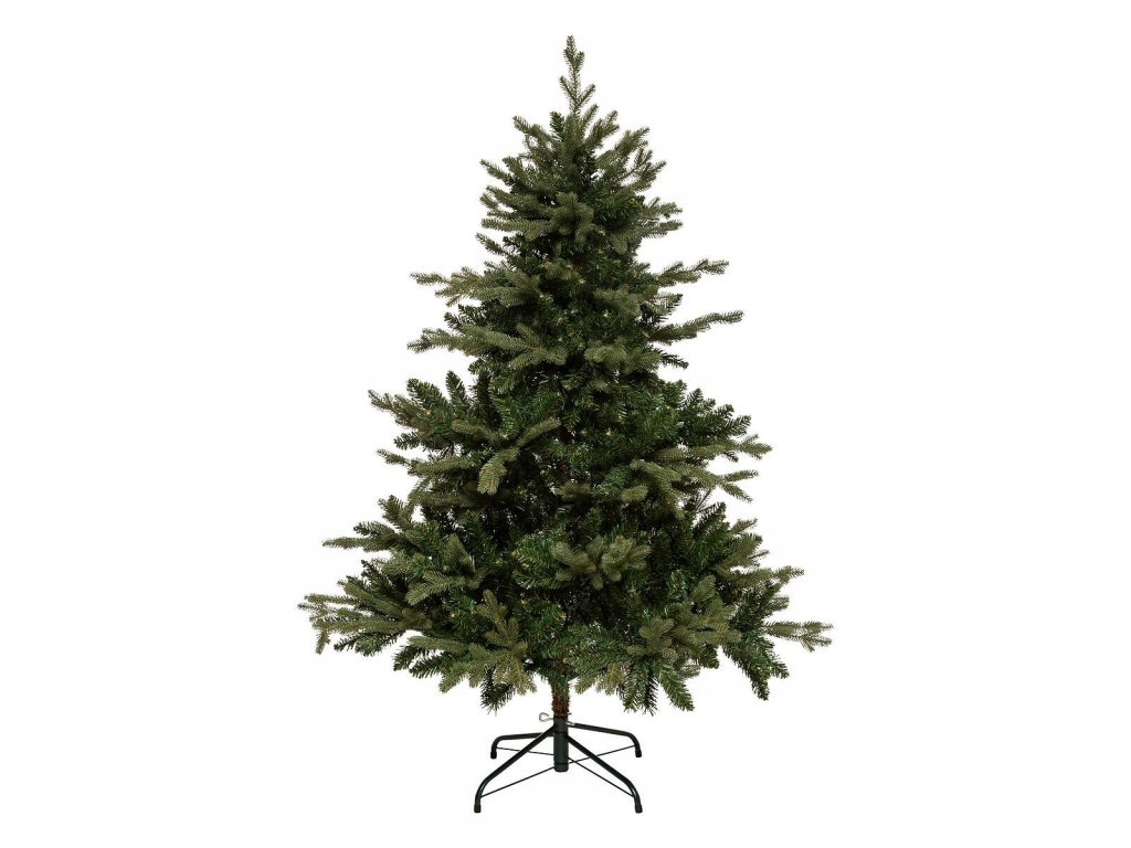 Vianočná umelá jedľa na kovovom stojane, 150 cm