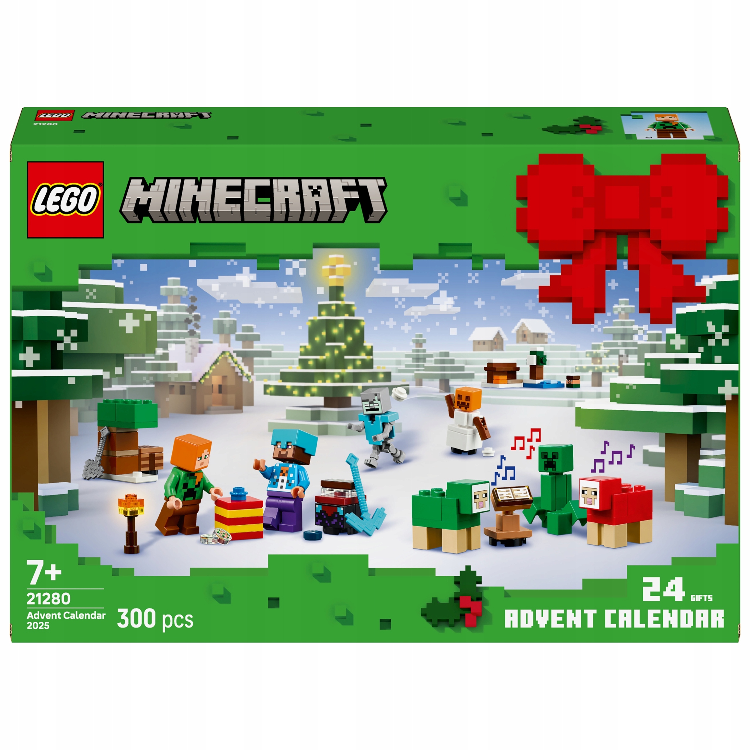 Lego Minecraft Kalendarz Adwentowy 21280 2025 Rok Na Święta Zestaw