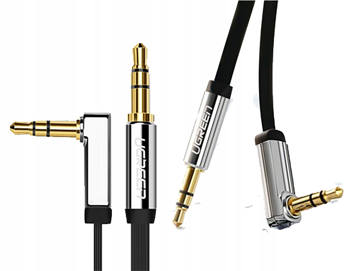 

kabel przewód kątowy jack 3,5mm Aux 300cm Ugreen