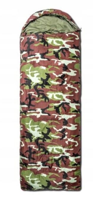 ŚPIWÓR WOJSKOWY TURYSTYCZNY MORO MUMIA CIEPŁY LEKKI 190CM Marka Gordon