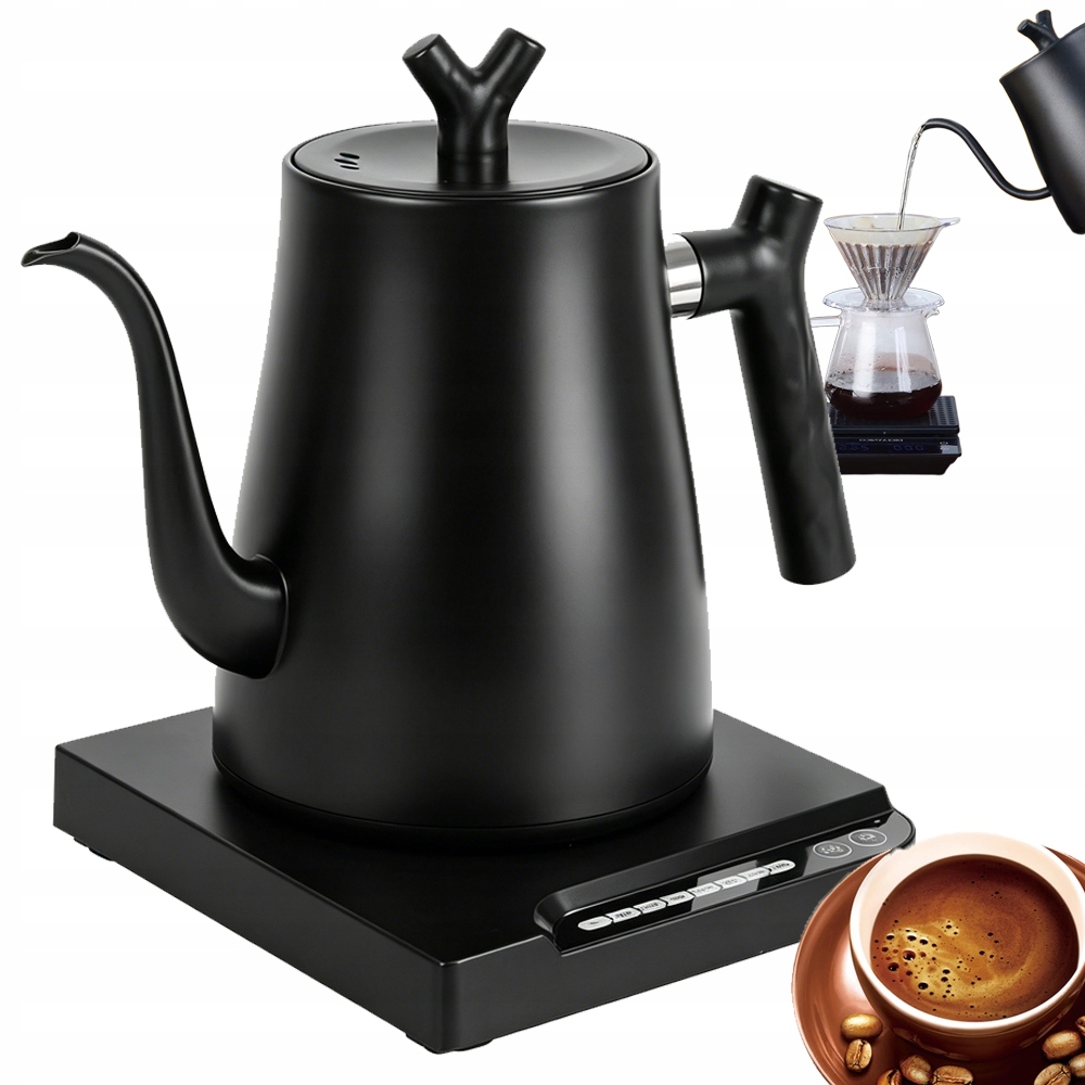 Czajnik Elektryczny Gesia Szyja Bezprzewodowy Czarny 1000W 1L