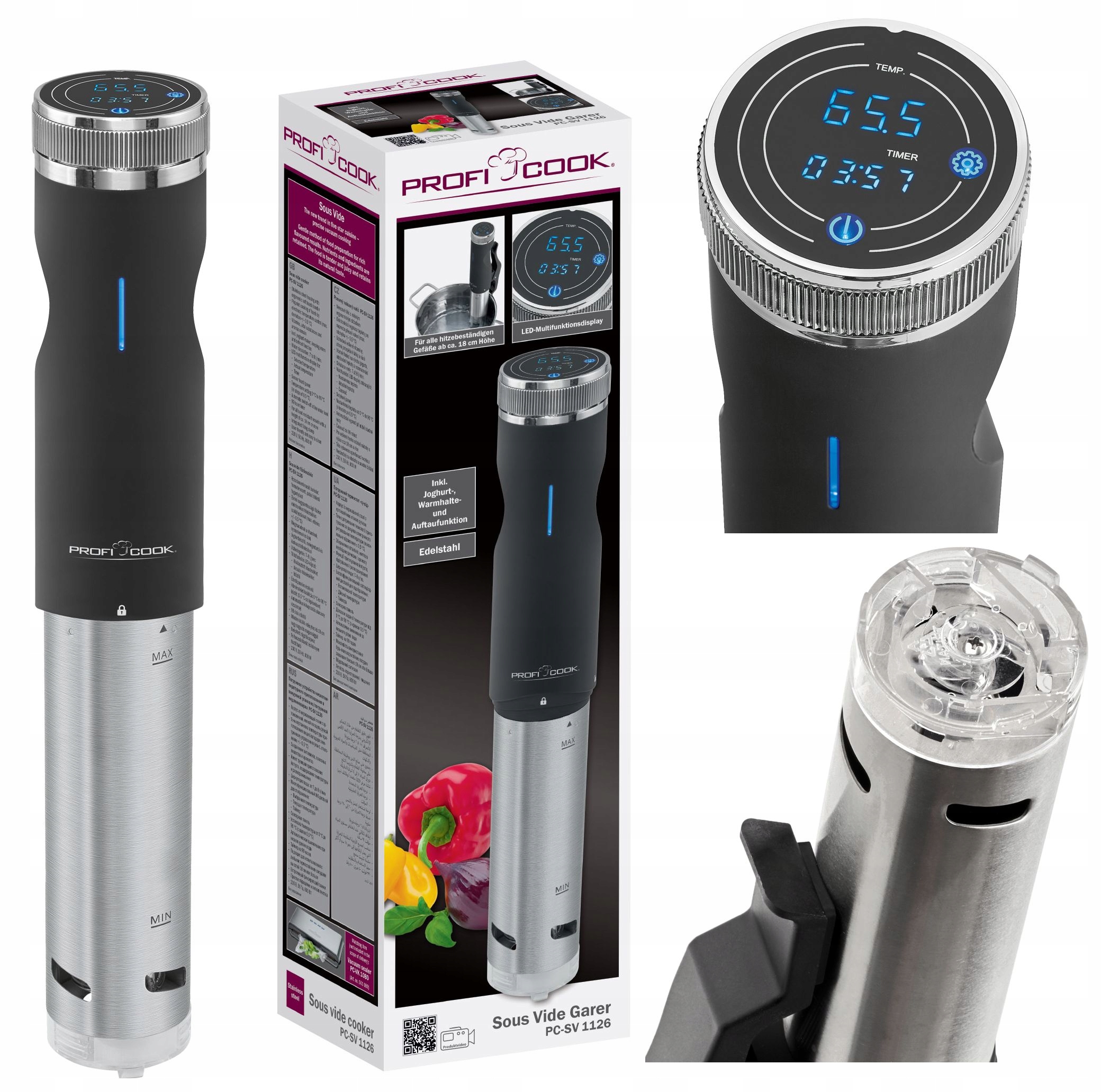 Ponorný vařič Sous-vide Profi Cook Pc-sv 1126 nerez