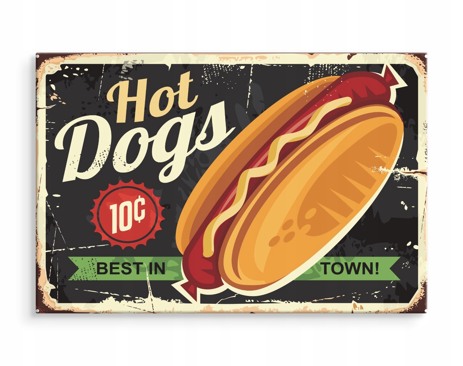 Nástenná maľba HOT DOG Retro nápisy 70x50 Kód výrobcu ML-2905-C70-50