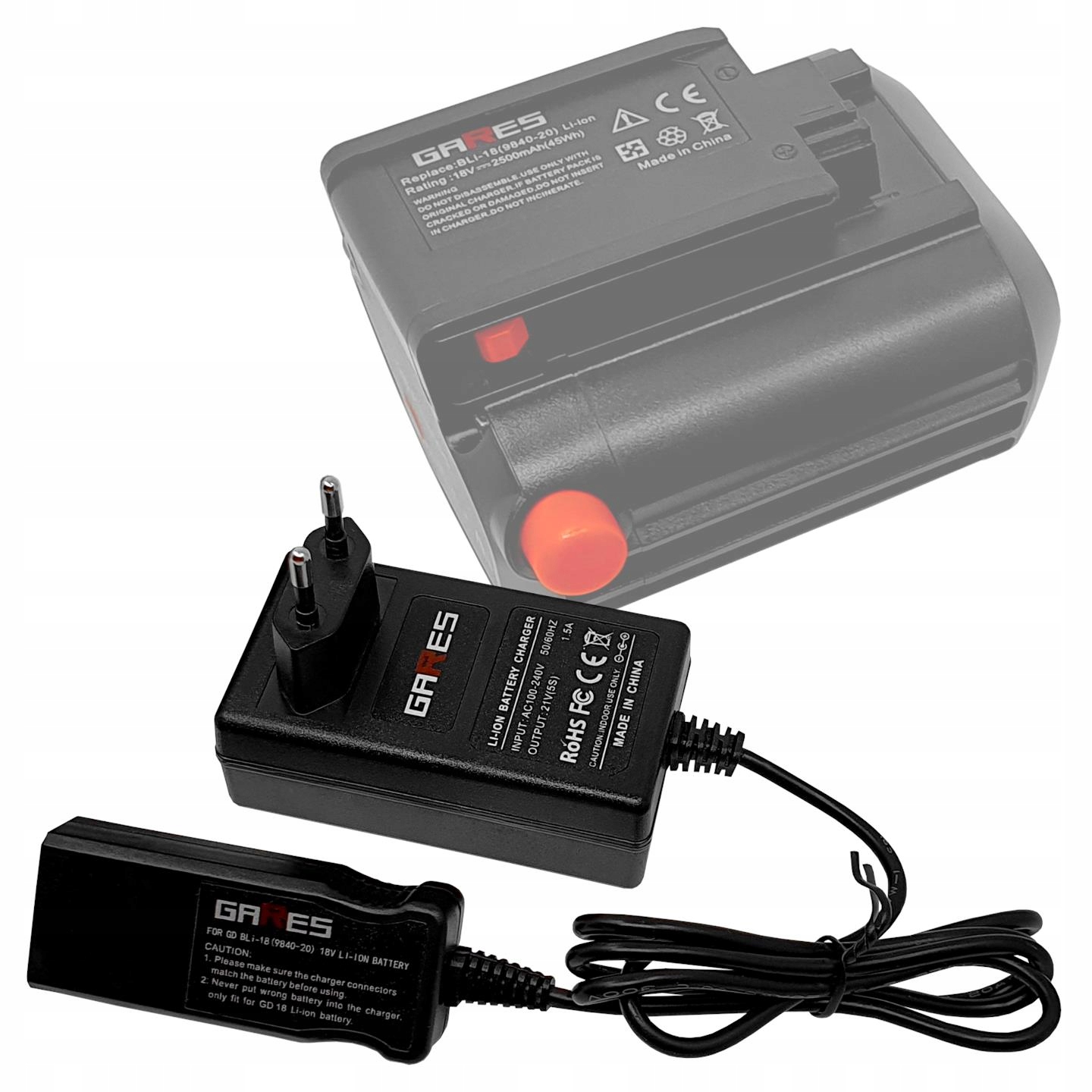 

Ładowarka do Gardena BLi-18 9840-20 Li-Ion 18V