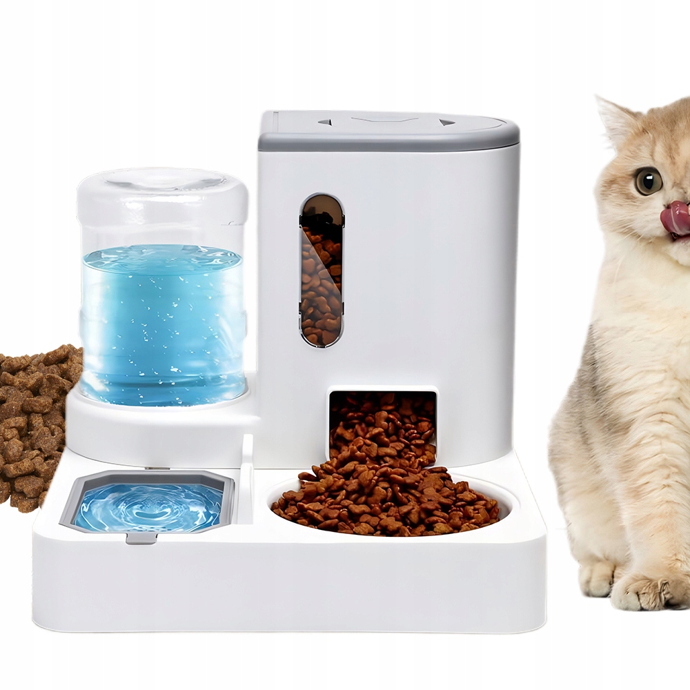 Levně Automatické Krmítko 1 L A Krmítko 2.2 L Pro Domácí Zvířata