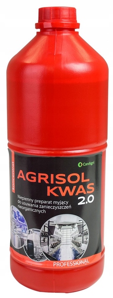 AGRISOL KWAS I ZASADA ŚRODEK DO MYCIA DOJAREK 2KG Kod producenta 01-6144477