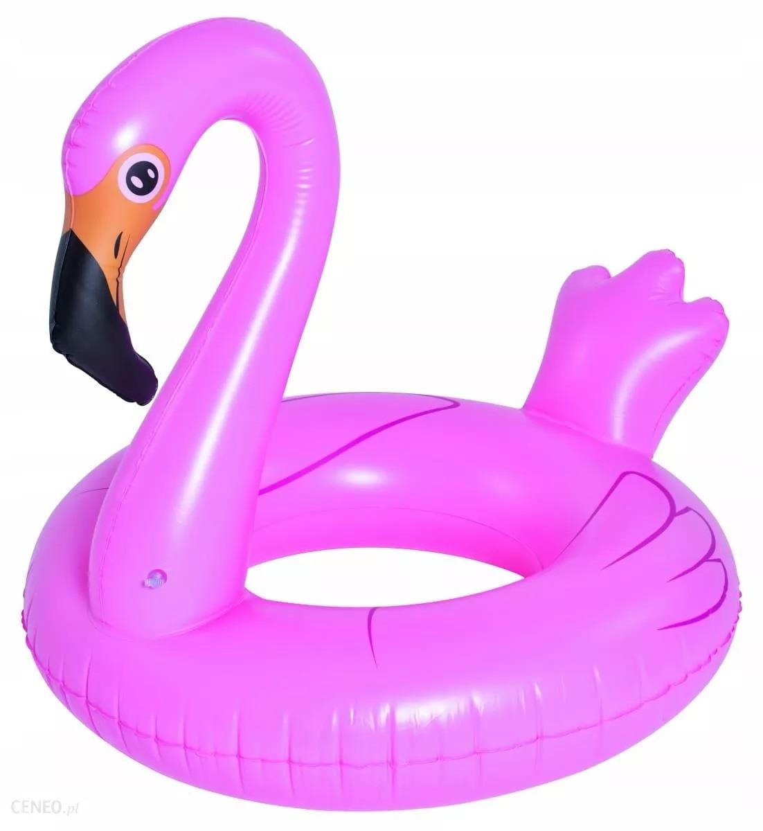 KOŁO DO PŁYWANIA DMUCHANE DLA DZIECI NA BASEN I PLAŻĘ FLAMING 115CM