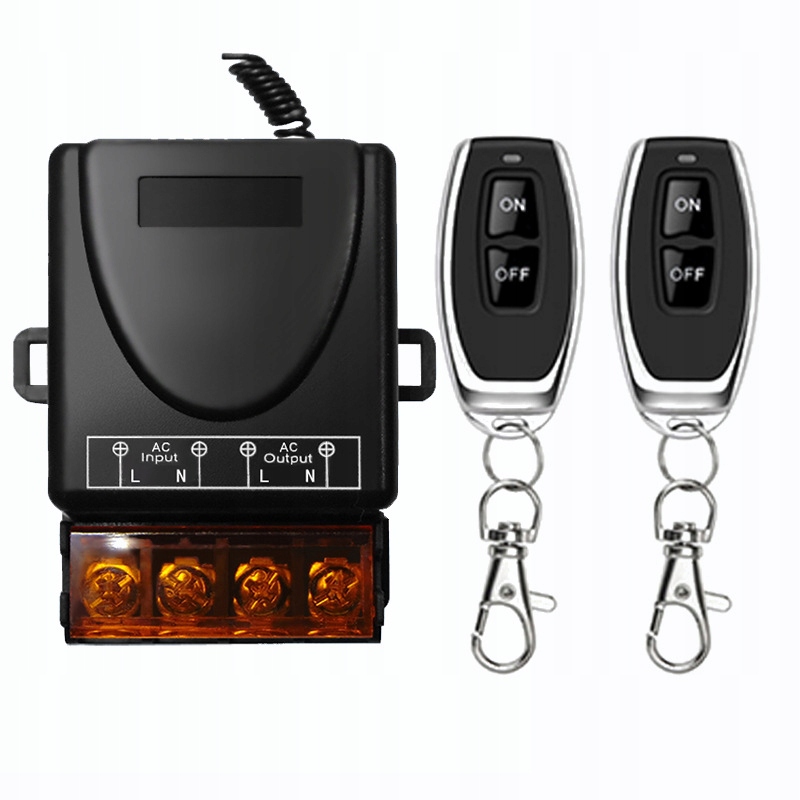 ZDALNE STEROWANIE RADIOLINIA 230V WŁĄCZNIK NA 2 PILOTA RADIOWY