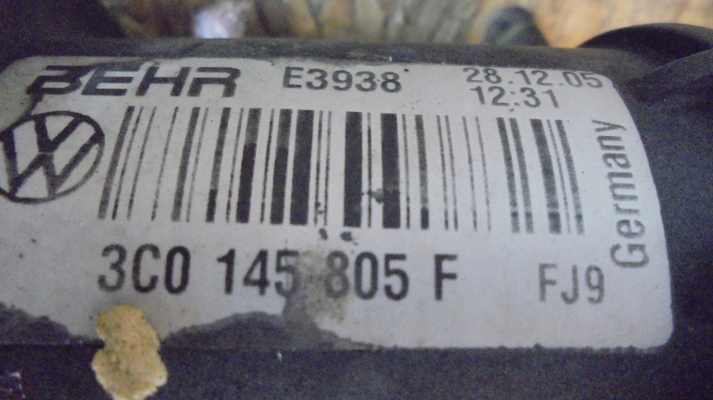 radiator radiator 3C0145805F Vw Passat B6 1.9TDI