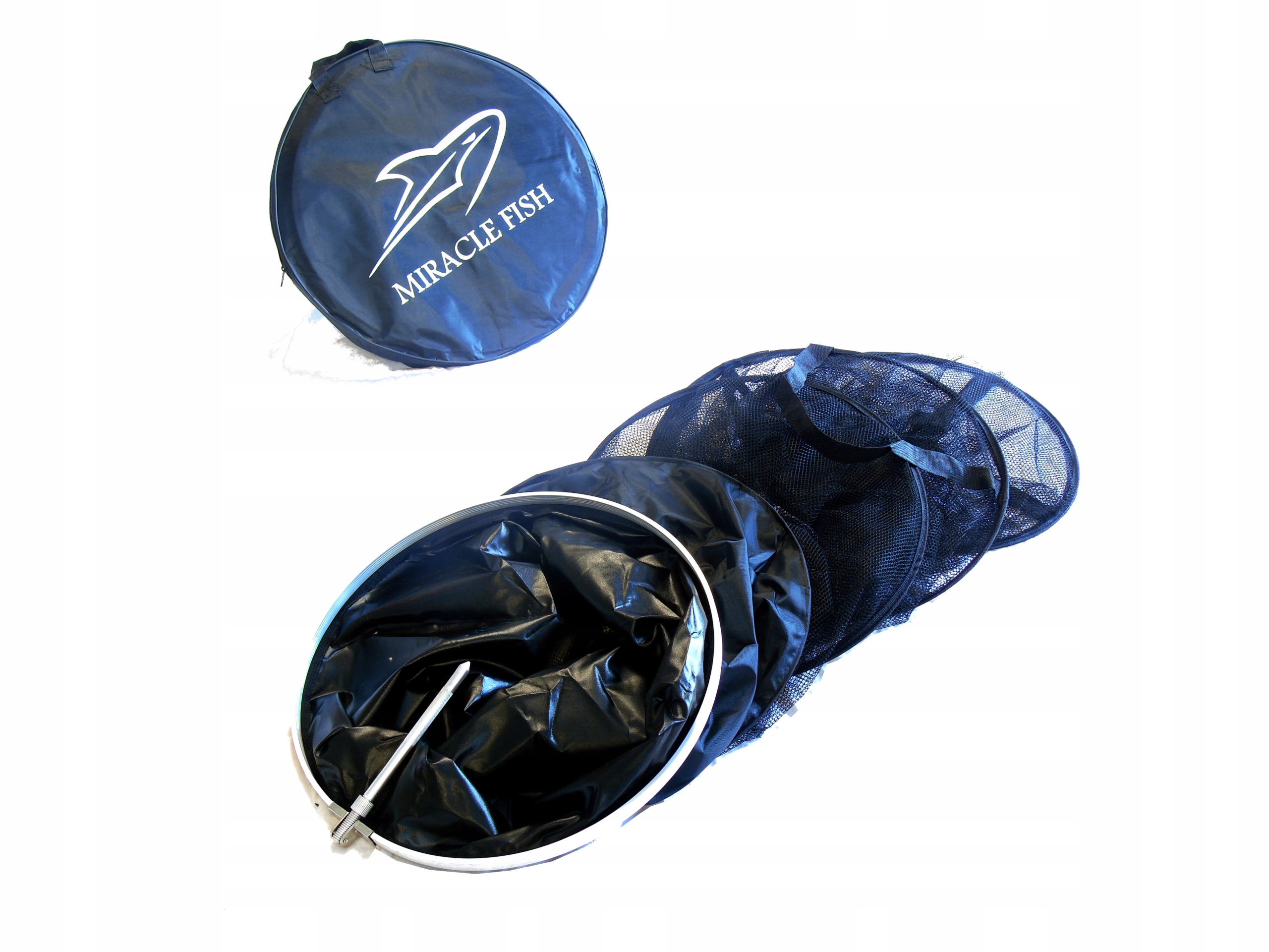 SIATKA WĘDKARSKA NA RYBY 2,5M+ POKROWIEC Marka Miracle Fish