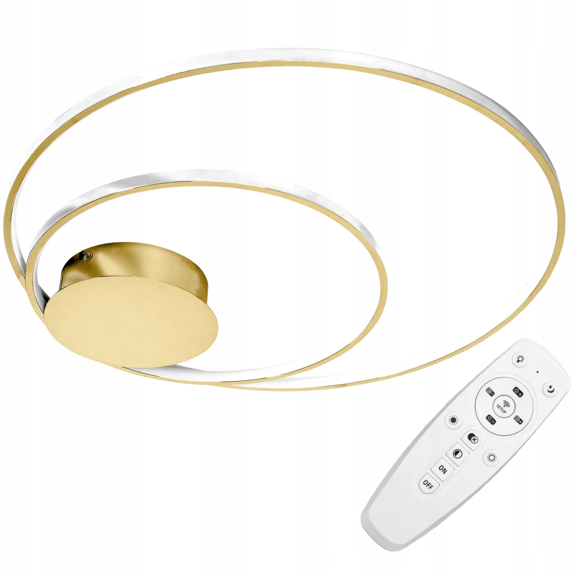 Stropná Lampa Stropné Svietidlo Led L.gold Diaľkový Ovládač Okrúhla