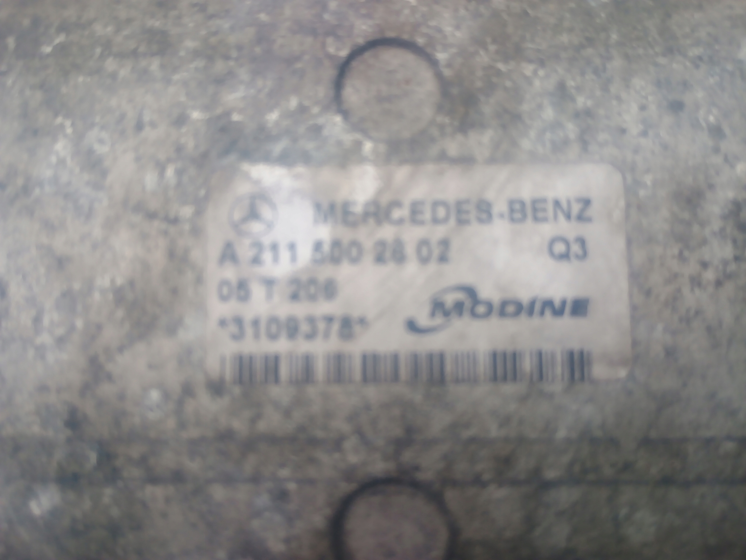 INTERCOOLER A2115002802 MERCEDES E W211 CDI