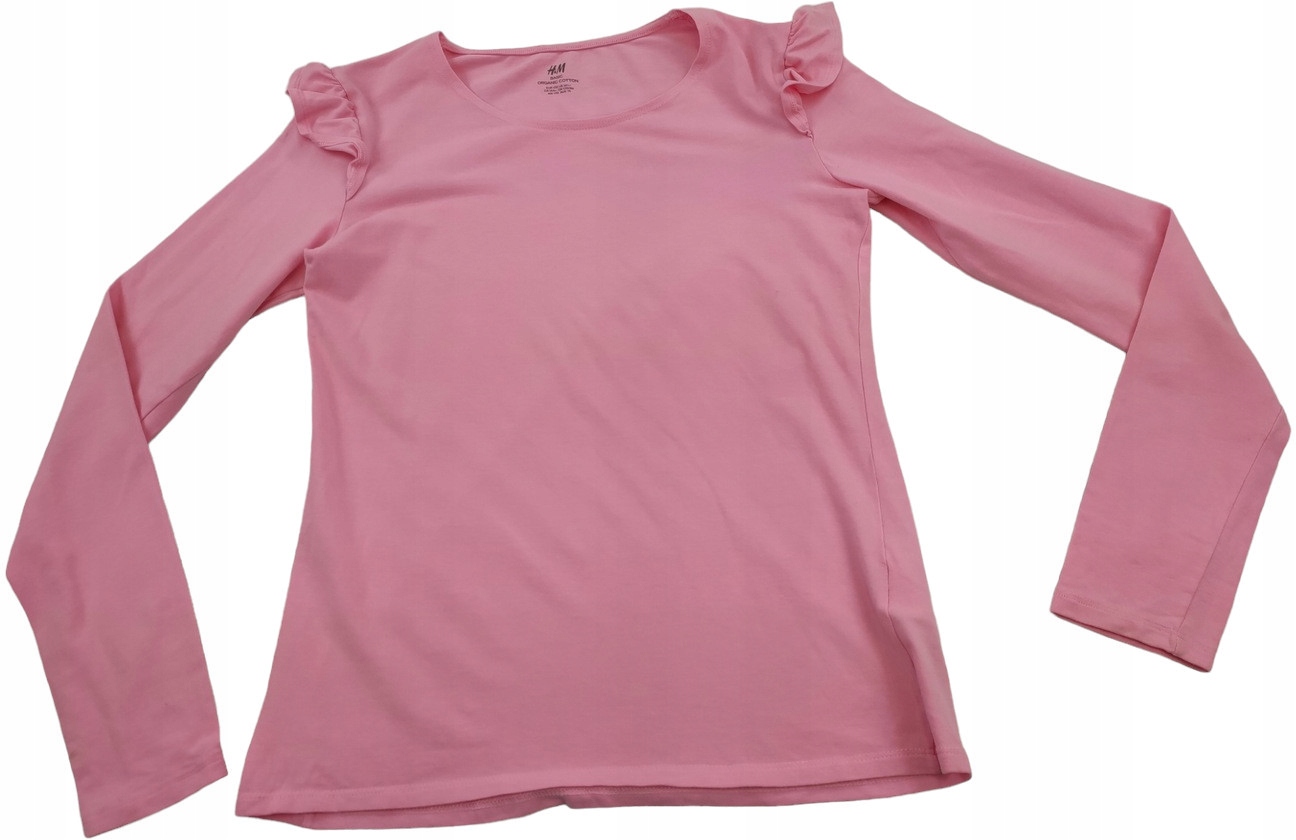 H&M BASIC DZIECIĘCA BLUZKA DŁUGI RĘKAW R. 170