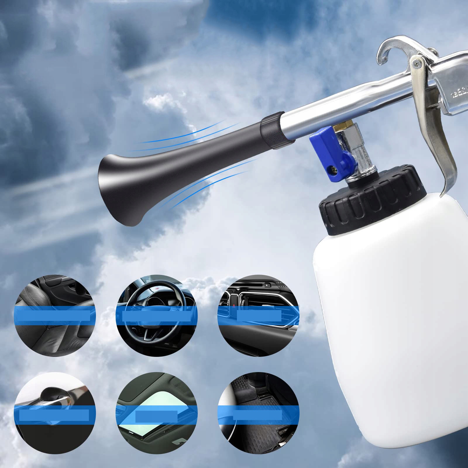 PISTOLET DO CZYSZCZENIA SPRĘŻONYM POWIETRZEM 1000ML PISTOLET DO MYCIA KOC Marka Inny producent