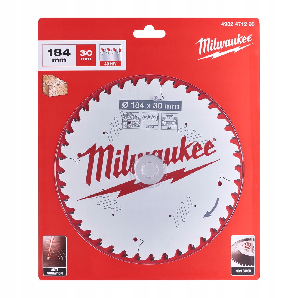 Pilový kotouč Milwaukee 4932471298 184 x 30 mm 40 zubů