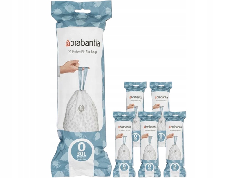 Worki na śmieci Brabantia 30L (120 sztuk) Niebieski