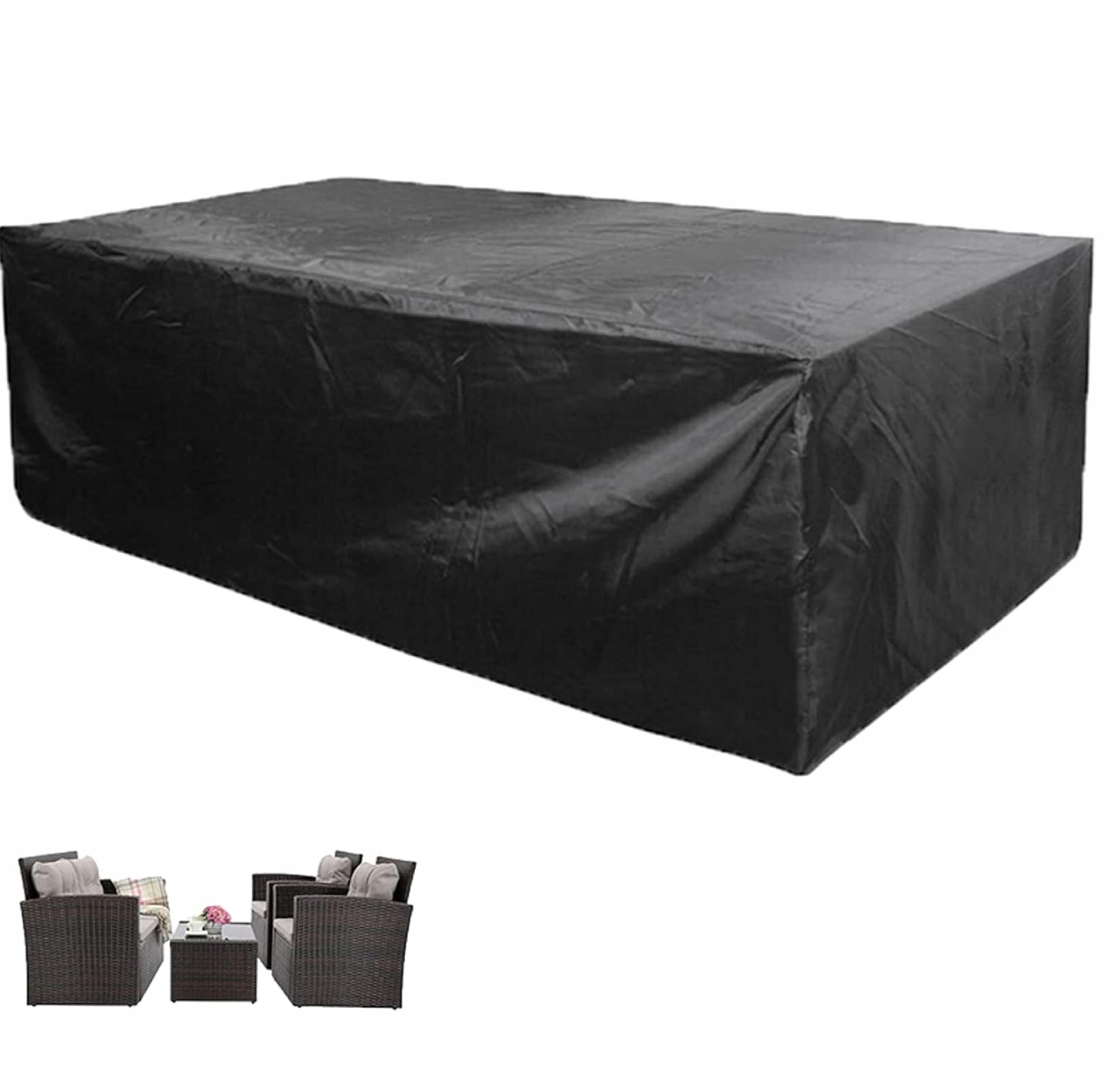 Obal na zahradní nábytek pro židle a stůl, voděodolná plachta 213×132 cm