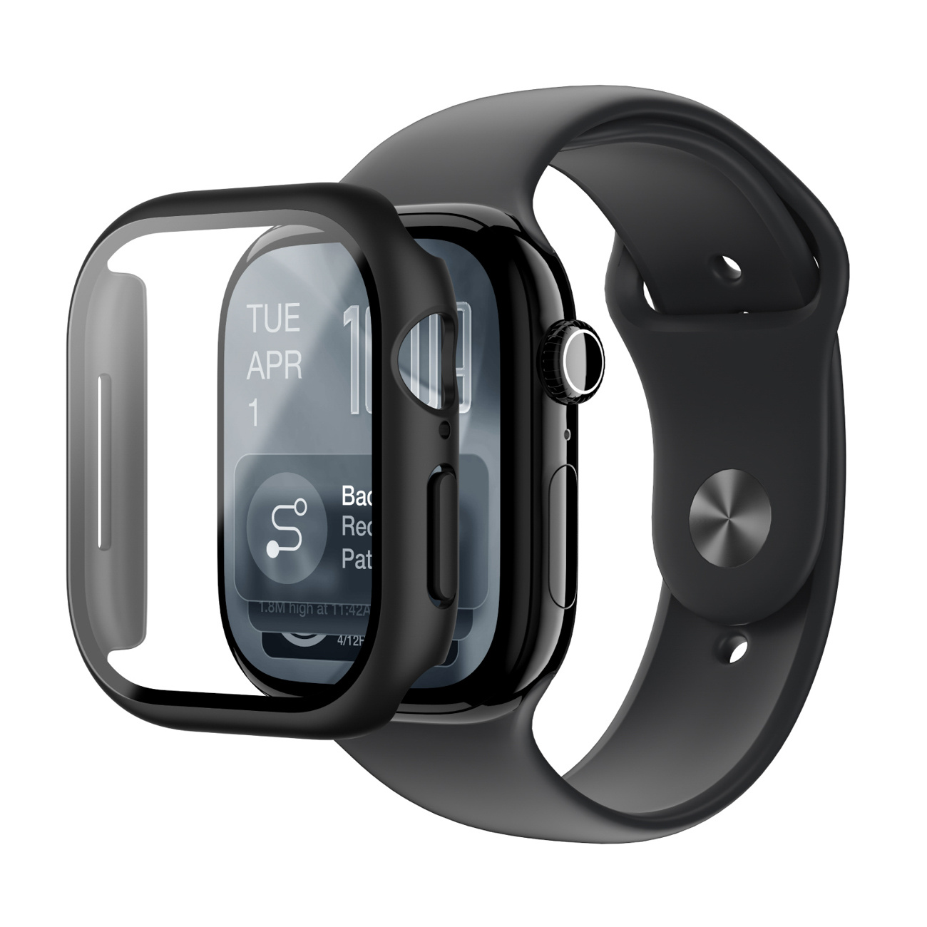 Szkło ochronne Amazingthing Radix z etui na Apple Watch Series 11 42 mm c