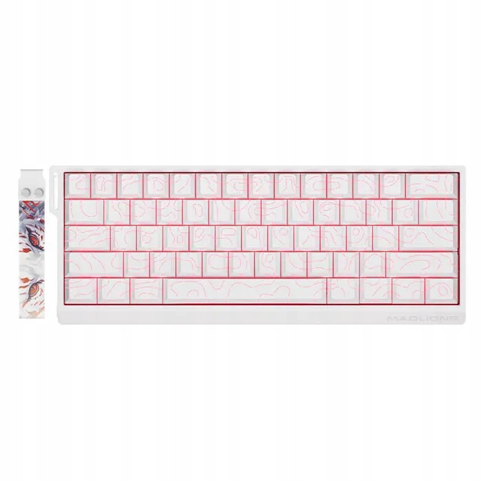 Magnetická mechanická klávesnica Madlion Mad60HE Pro Biela 8000 Hz