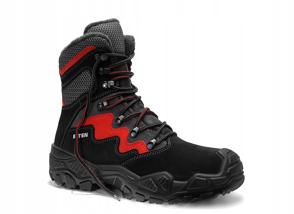 Ochranné boty Mick black-red High Esd S3S CI