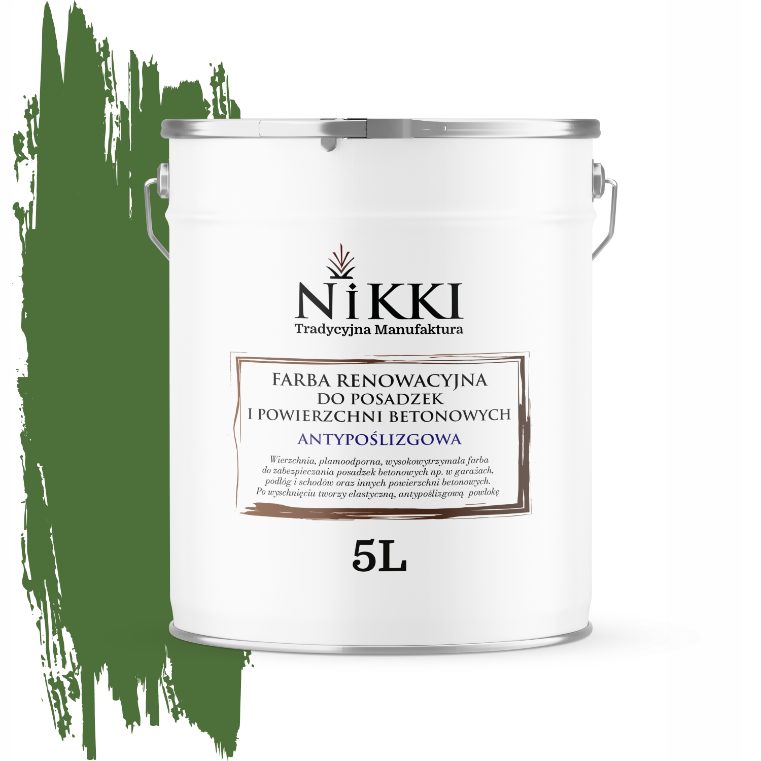 Renovačná Farba Na Podlahy Protišmyková Zelená Trávnatá RAL6010 5 L