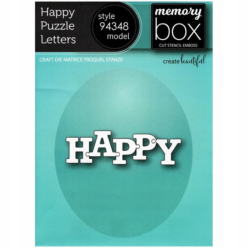 Wykrojnik Memory Box Happy Puzzle Letters
